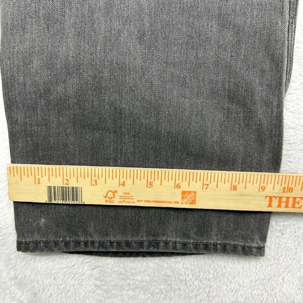 Levi's 514 Slim Straight Jeans Men's Gray Denim‎ Pockets Classic Zip Fly - 42X30